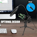 Miniatyrbild 3 av 5: Professionell USB Kondensatormikrofon Live Streaming Mikrofon för PC Laptop Videospel Podcaster