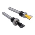 2 stk/sett Dovetail Bit Joint Router med Lager Trebearbeiding Fræser 1/4 tommer Skaft