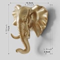 Miniatyrbillede 6 af 6: 6 Pak Dyre-Vægkroge Håndklæde-Krog Tøj-Hængere Håndklæde-Stativ Universal Krog Guld
