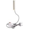 Miniatyrbillede 4 af 5: Symaskinelampe LED magnetisk monteringsbase svanehalsarm 30 LED'er