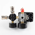 Miniatyrbillede 2 af 5: 3000L/Min Luftpumpe Kontrolventil 0-180 PSI Måler 220V/380V Regulator Kraftig Luftkompressor Pumpe Tryk