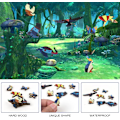 Miniatyrbild 4 av 5: OSDUE 100 PCS Uggla Träpussel 100, Unika Djurformade Pusselbitar 100, 3D Färgglatt Uggla Pussel, Trä