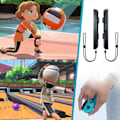 Miniatyrbilde 5 av 6: Switch Sports 12-i-1 bevegelsessensorspillsett NS OLED lyssabel håndleddsstropp benstropp tennisracket