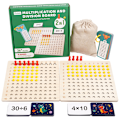 Miniatyrbild 1 av 4: 1 set av pedagogiska spel för skrivbordet, matematiska undervisningshjälpmedel, multiplikationstavla, spädbarn och små barns öra