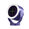 Miniatyrbillede 3 af 4: 2025 Ny Desktop Vægmonteret Desktop Turbine Cirkulationsventilator Opladning Desktop Ventilator Sengelampe Touch Digital Display