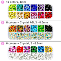 Miniatyrbillede 2 af 2: Rhinestone Setter, Applikator Toolkit, Hot Fixed Wand Bedazzler Kit, 4080stk, Ab Crystal, Klar, 14 Farver, 7 Spidser, 4 Ædelstensstørrelser, Pincet, , Jewel Pi