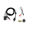 Miniatyrbilde 1 av 5: VGA-kabel for Dreamcast High Definition + 3,5 mm til 2-hann RCA-adapter