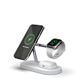 Miniatyrbillede 1 af 3: Ny 3-i-1 MagSafe Trådløs Oplader iPhone / Apple Watch / AirPods - Hvid