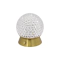 Miniatyrbillede 1 af 5: Ny krystalkugle dekorativ bordlampe soveværelse natbord USB opladning bordlampe led atmosfære natlys