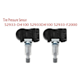 Miniatyrbild 3 av 5: 2st 52933-D4100 433MHZ TPMS SENSOR Däcktryckssensor för 2019 52933D4100 52933-F2000