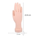 Miniatyrbild 2 av 4: Akrylnaglar övningshand, proteshand för nagelövning, flexibel böjbar modellhand, set om 2, nagelkonst träningsövning