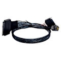 Pikkukuva 1 / 5: SAS 3.0 - U.2 -kaapeli SFF8643-SFF8639 (1-1) 12GB/S SAS -datakaapeli sisäänrakennettu Mini SAS-HD -nopea Tr