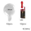 Miniatyrbillede 2 af 5: Lysende LED Balloner Klare Balloner Glød Boble Balloner Lys Jul Valentinsdag Bryllup B