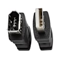 Miniatyrbillede 1 af 2: For Firewire Ieee 1394 6-bens Hun F til USB Han M Adapter Konverter Stik PC (1 stk, Sort)
