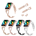 Miniatyrbillede 4 af 4: Passer til Galaxy Fit3 diamantrem SM-R390 zinklegering metal rustfrit stål ny rem