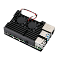 Miniatyrbild 1 av 4: Raspberry Pi Metall 4:e Generationens Skal Raspberry Pi 4:e Generationen b + Aluminiumlegeringslåda 4b Värmeavledningsskal Tillbehör