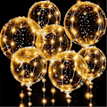 Miniatyrbillede 4 af 5: Lysende LED Balloner Klare Balloner Glød Boble Balloner Lys Jul Valentinsdag Bryllup B