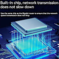 Miniatyrbillede 1 af 5: RJ45 1 ind 2 Netværksdeler 100Mbps 2-Port Mini Switch Samtidig Internetadgang Netværkssplitter