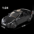 Miniatyrbillede 1 af 5: 1/24 Skala Tesla Model Y Støbt Legering Legetøjsmodel Bil Simulation Med Lyd Lys Træk Tilbage Funktion Samling Drenge Legetøjsgaver