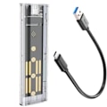 Pikkukuva 2 / 3: Uusi läpinäkyvä m.2 SSD-kotelo NGFF yhden protokollan 5 Gbps:n mobiilikannettavan SSD-mobiililevy M2-kiintolevykotelo