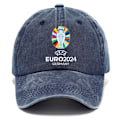 Miniatyrbillede 1 af 5: Europæisk Cup Vasket Bomuld Trykt Hat Gammel Far Hat Mænd Retro Udenlandsk Handel Baseball Cap Populær Blød Top Cap 1 stk