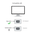 Miniatyrbilde 3 av 5: UC-012-MDP USB-C Hunn til Mini DisplayPort Hann HDTV 4K/60Hz 1080P Adapter for Nettbrett/Telefoner/Laptoper