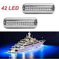 Miniatyrbild 2 av 4: 2 st 42 LED Båtdräneringslampa Båtens Akterspegellampa Blå Undervatten Pontong Marinlampa-Yvan