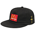 Miniatyrbillede 1 af 5: Travis Scott McDonald's fælles baseballkasket ren bomuld blød top flad skygge hat casual hat sort