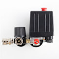 Miniatyrbillede 3 af 5: 3000L/Min Luftpumpe Kontrolventil 0-180 PSI Måler 220V/380V Regulator Kraftig Luftkompressor Pumpe Tryk