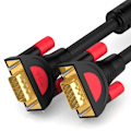 Miniatyrbilde 1 av 3: Høydefinisjons VGA-kabel, datakabel i helkobber for datamaskin, overføringskabel, 3+9 skjermprojektor-tilkoblingskabel