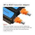 Miniatyrbilde 3 av 5: 8 stk. Nettverk Krystallhode RJ45 til F-hode BNC Spiral RJ45 til RF-kontakt Koaksial Direkte Kontakt
