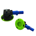 Miniatyrbilde 2 av 4: 2X 3 Tommer Konkave Vakuumkopper 75mm Heavy Duty Håndpumpe Sugkopp med M6 Gjenget Stift