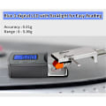 Miniatyrbild 2 av 4: Mini Digital Skivspelarstylus-kraftmätare Hög Precision 0.1G/5G LCD-bakgrundsbelysning Blå för Läsarm