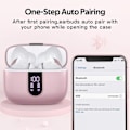 Miniatyrbilde 5 av 5: Trådløse hodetelefoner med mikrofon og berøringskontroll Rosa