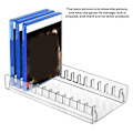 Miniatyrbilde 2 av 5: Passer for / Spilldisk Oppbevaringsstativ Displaystativ Akryl Spilldiskholder Svart