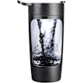 Miniatyrbillede 1 af 2: Elektrisk Shaker Flaske, 22oz Shaker Flasker Til Proteinblandinger, Usb-genopladelig (sort)
