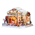 Miniatyrbild 1 av 4: Jul DIY Stuga Villa Handgjord Bröllopshus Modell Montering Leksak Julgåva Prydnader Handgjorda Gåvor,