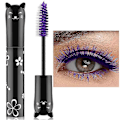 Miniatyrbillede 1 af 5: Farverig Mascara, Vandfast Langtidsholdbar Tyk Mascara (Lilla)