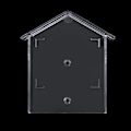 Miniatyrbild 3 av 5: Vattentätt Fodral för Trådlös Dörrklocka Åtkomstkontroll Regnskydd Dörrklocka Skyddsbox Transparent Utomhus