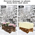 Miniatyrbillede 4 af 5: 4 stk. Rektangulære Planteboksbeskyttere Frostbeskyttelse Dækker til Vinterplanter, Rektangulære Plantedækker Vinter, Udendørs Plantefrostbeskyttelse Dæk