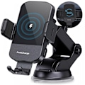 Miniatyrbillede 1 af 5: Trådløs Billader 15W Hurtigopladning Automatisk Spænding Billader Telefonholder Telefonholder