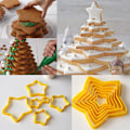 Miniatyrbilde 3 av 5: 6 stk femspissede stjerne fondantkutter kakeform