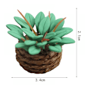 Pikkukuva 2 / 5: Miniatyyriruukkupuut 1/12 mittakaavassa Koristeelliset Hartsi Nukkekoti Tarvikkeet DIY-Koristeluun
