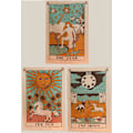 Miniatyrbillede 2 af 5: Solen, Månen og Stjernen Tarot Tapestries - Æstetisk Boheme Væg