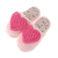 Miniatyrbild 1 av 4: Love Heart Bomullstofflor Inomhus Varma Tofflor Höst Vinter Tofflor För Män Kvinnor - Storlek 40-41(Rosa)