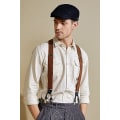 Miniatyrbilde 3 av 5: Beret Cap for Men Summer Mesh Breathable Drawstring Hat Newsboy F