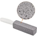 Pikkukuva 4 / 5: Pumice-puhdistuskivi, yleiskäyttöinen kovan veden rengaspoistaja pesualtaalle, WC-istuimelle, laatoille, kylpyhuoneeseen, 5,3 x 1,5 x 1,5 tuumaa, harmaa