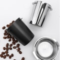 Pikkukuva 2 / 5: Kahvikoneen lisävarusteet Kahvimittakuppi Espresso-koneelle Ek43, musta 51 mm
