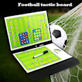 Miniatyrbillede 3 af 5: Fodbold Trænertavle Trænere Klemmbrett Taktisk Magnetisk Tavle