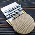 Miniatyrbild 1 av 5: Liten vävstol - Speedweve-typ vävverktyg, Mini DIY-stoppningsverktyg, Trä